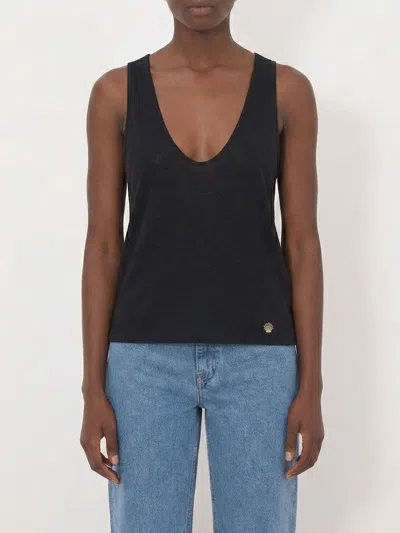 Loulou De Saison Top Woman  In Black