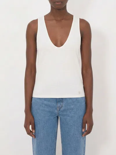 Loulou De Saison Top Woman  In White