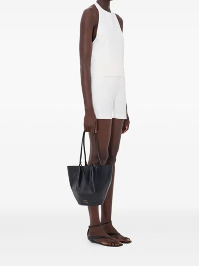 Loulou De Saison Top Sami Natural Neck-hip Back View In White