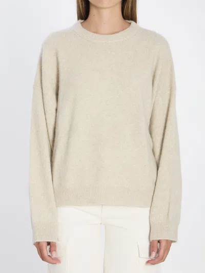 Loulou De Saison Tristan Ribbed Crew-neck Sweater In Neutral