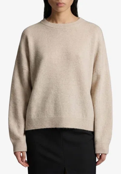 Loulou De Saison Tristan Long-sleeve Sweater In Neutral