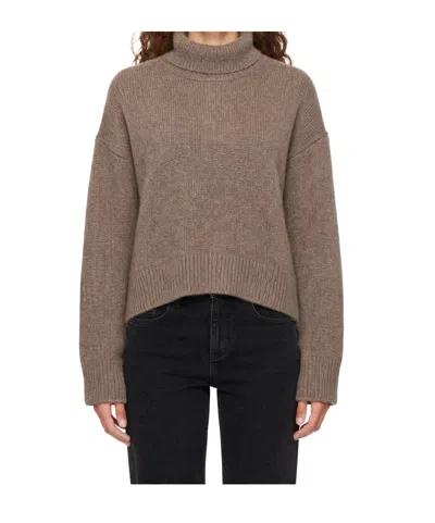 Loulou De Saison Turtleneck Long-sleeve Sweater In Neutral