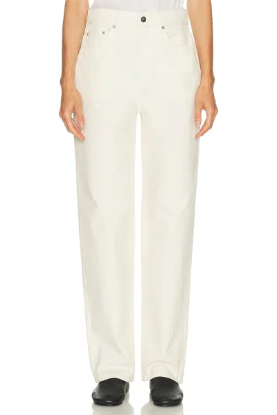 Loulou De Saison Velvet Asmar Straight Leg In White