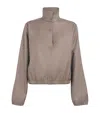 Loulou De Saison Virgin Wool Stand-collar Jacket In Neutral