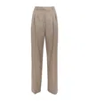 Loulou De Saison Virgin Wool Straight Trousers In Neutral