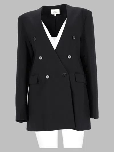 Loulou De Saison Virgin Wool Stretch Jacket In Black