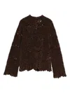 Loulou De Saison Wade Stand Collar Sweater Clothing In Brown