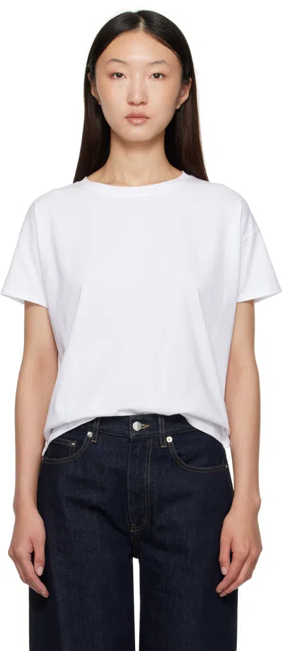 Loulou De Saison White Basiluzzo Lds Short Sleeve T-shirt