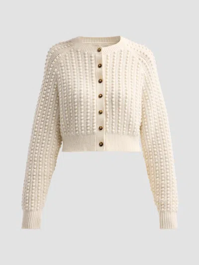 Loulou De Saison Women's Edie Cashmere Crop Cardigan In Neutral