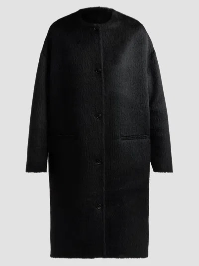 Loulou De Saison Women's Orson Oval-shaped Coat In Black