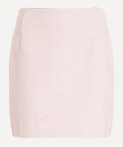 Loulou De Saison Women's Pink Boucle Mini Skirt In Neutral