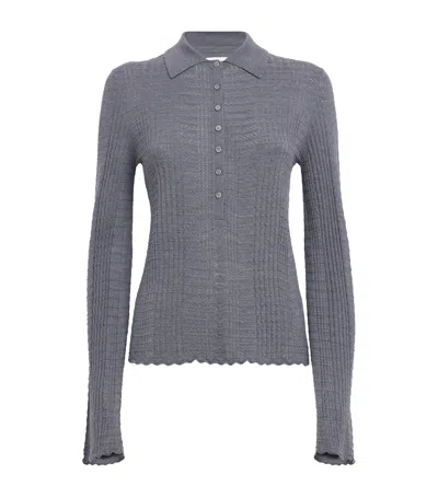 Loulou De Saison Wool-cashmere Pointelle Tiha Cardigan