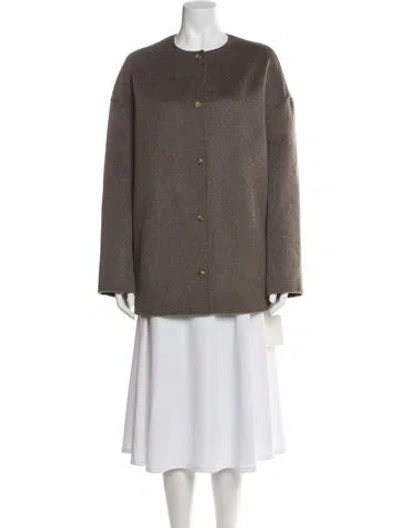 Pre-owned Loulou De Saison Wool Coat W/ Tags In Neutral