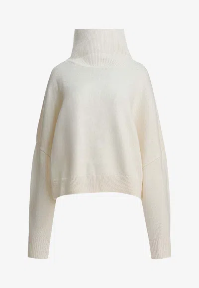 Loulou De Saison Wool High-neck Sweater In Neutral