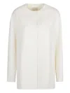 Loulou De Saison Wool Round-neck Coat In White