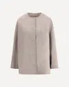 Loulou De Saison Wool Short Coat In Gray
