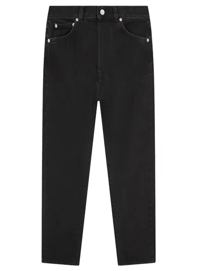Loulou De Saison Wular Jeans Woman Washed Grey
