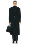 Loulou De Saison X Loro Piana Rosco Double Breasted Coat In Black