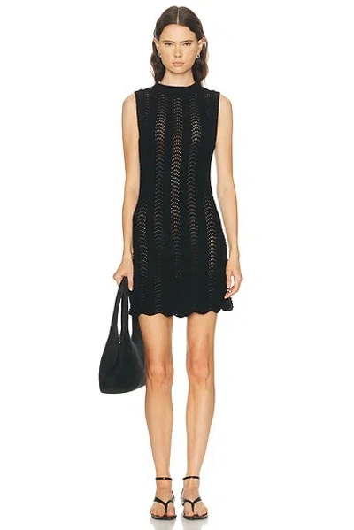 Loulou De Saison Yoko American Armhole Dress In Black