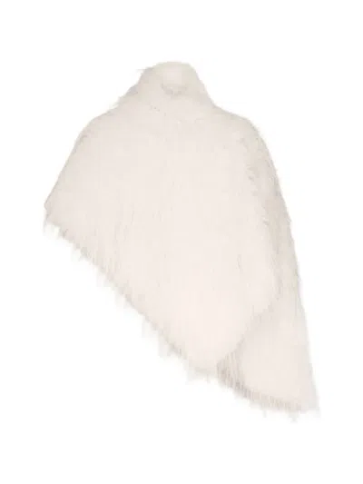Loulou De Saison Zari Faux-fur Cape In White