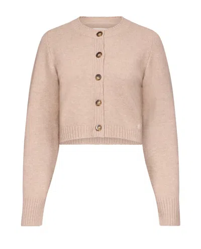 Loulou De Saison Zephir Lds Cropped Cardigan In Pink