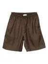 Loulou De Saison Zinia Elasticated Shorts In Brown
