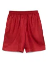 Loulou De Saison Zinia Silk-twill Shorts In Rot