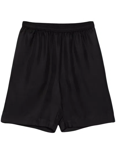 LOULOU DE SAISON ZINIA SHORTS WOMAN BLACK