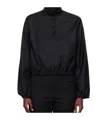 Loulou De Saison Zyla Stand Collar Jacket In Black