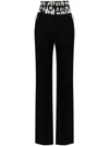 Loulou Studio Double-waist Tailored Trousers In Black