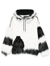Loulou Studio Faux Fur-detailing Hoodie In White