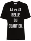 Loulou Studio Glitter-print Cotton T-shirt In Black