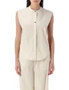 Loulou Studio Loulou Hale Stripes Sleeveless Shirt