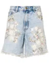 Loulou Studio High-rise Denim Shorts In Blue