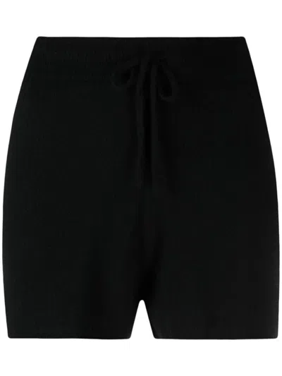Loulou High-rise Wide-leg Shorts In Black