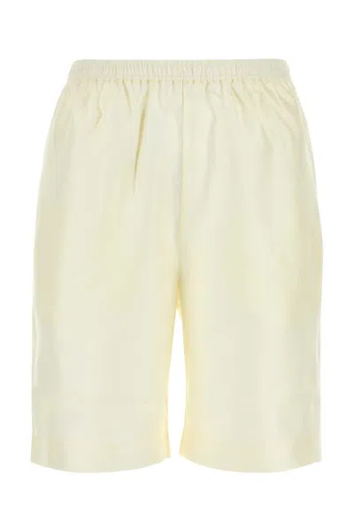 Loulou Studio Loulou Ivory Silk Zinnia Bermuda Shorts