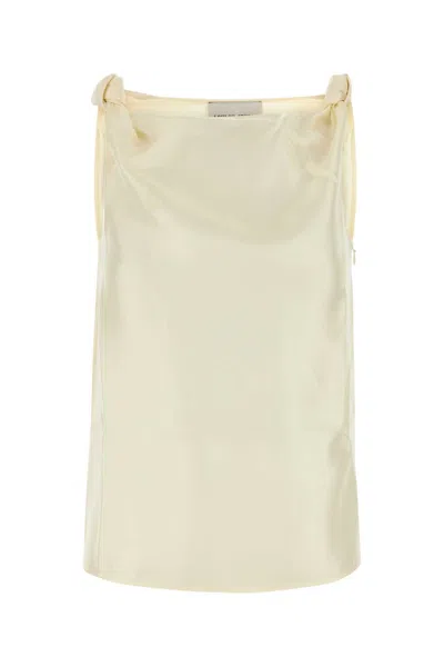Loulou Studio Ivory Twill Remy Top In White