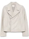 Loulou Studio Kaipan Biker Jacket In Grey