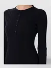 Loulou Studio Knit Long Dress Button Detail