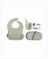 Loulou Lollipop Baby Alligator Design Feeding Bundle In Green