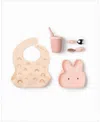 Loulou Lollipop Baby Bunny Design Feeding Bundle In Brown