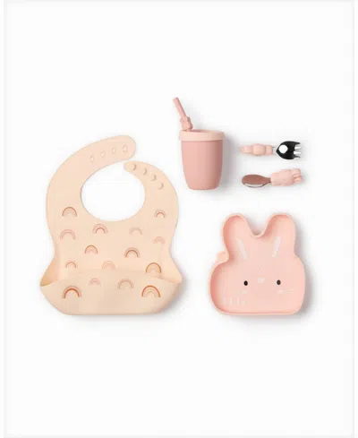 Loulou Lollipop Baby Bunny Design Feeding Bundle In Brown