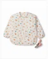 Loulou Lollipop Baby Long Sleeve Bib Learning Utensil Set In Neutral