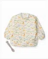 Loulou Lollipop Baby Long Sleeve Bib Spoon Set In Neutral