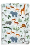 Loulou Lollipop Muslin Swaddle Blanket In Safari Jungle