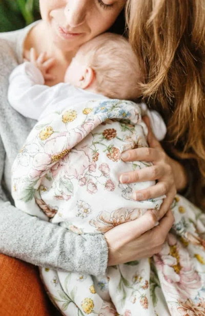 Loulou Lollipop Muslin Swaddle Blanket In Secret Garden