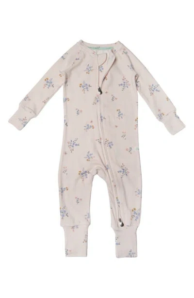 Loulou Lollipop Print Convertible Footie Pajamas In White