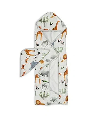 Loulou Lollipop Unisex Hooded Towel Set In Safari