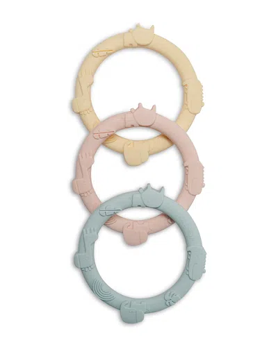Loulou Lollipop Unisex Teething Rings, 3 Piece Set - Ages 6m+ In Multi