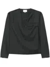 Loulou Studio Oreca Blouse In Grey